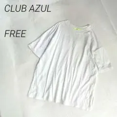 CLUB AZUL　クルーネックTシャツ　半袖　無地　バックラインのサムネイル