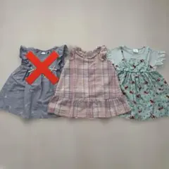ベビー服 女の子 ９０サイズ ワンピース まとめ売り チェック柄 アリエルのサムネイル