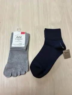 【新品】Tabio & 5本指ソックス 2足セット レディース 靴下