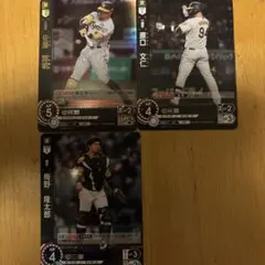 阪神タイガース プロ野球カード 3枚セット