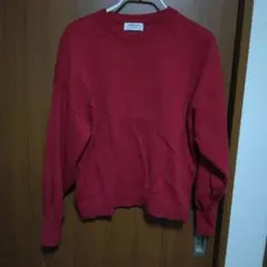 Ciaopanic Typy スウェットライクボリュームスリーブニット　レッド