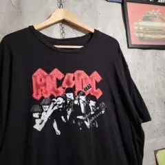 US古着 AC/DC バンドTシャツ プリント XL ブラック サンダーボルトのサムネイル