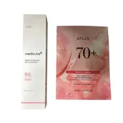 メディキューブPDRN ジェルトゥフォームクレンザー anua70+ peach