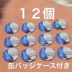 呪術廻戦　五条悟オールスター缶バッジ１２個　缶バッジケース付き/即日発送