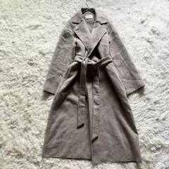 美品✨FRAY I.D　マキシ丈コート　ノーボタン　女優襟　ウエストベルト　Ｆ