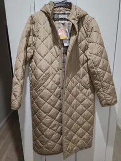 新品 BEAMS HEART キルティングロングコート Mサイズ ベージュ