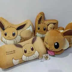 ポケットモンスター イーブイ ぬいぐるみ クッション ワッペン セットのサムネイル