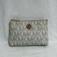 マイケルコース★ポーチ★PVC★白系★美品