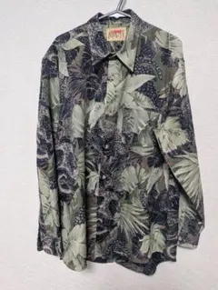 AVANTHOMME　花柄シャツ　ポリエステル　Mのサムネイル