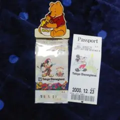 レア ディズニーランド チケットホルダー レトロ　プーさん