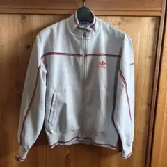 ◯【人気色‼️】80s adidasジャージ デサント製 ブラウン ベージュ