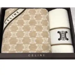 未使用　CELINE セリーヌ　トリオンフ　Cマカダム　タオルセット 新品未使用◇CELINE セリーヌ タオルセット バスタオル