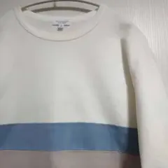 BEAUTY&YOUTH Lサイズ Tシャツ ホワイト/ブルー/ネイビー