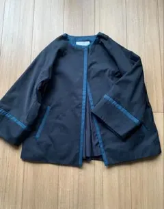 美品❤️ノーカラーアウター（裏地付き）