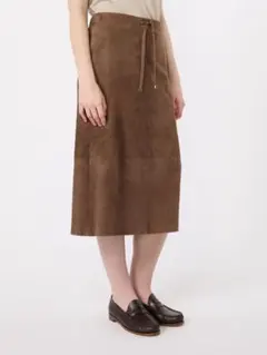 新品未使用'S MAX MARA [ガッツァ] ラム レザー スエード スカートのサムネイル