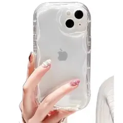(匿名配送)saymi'sウェーブデザイン クリアケース iPhone15Pro