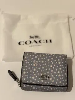 COACH 星柄 三つ折り財布