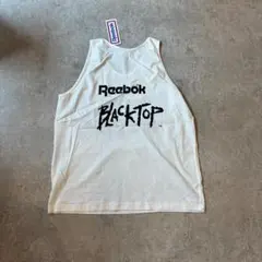 90s- Reebok BLACK TOP プリント タンクトップ XL 黒のサムネイル