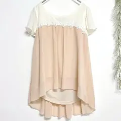 803 セシルマクビー バイカラーチュニック レディーストップス シフォンのサムネイル