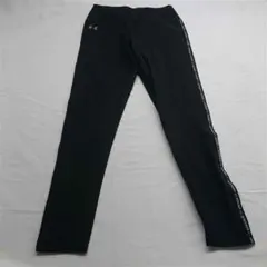 ★UNDER ARMOUR サイドロゴ レギンスパンツ ブラック系 レディース