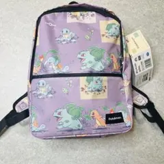 ポケモン　パープルリュック　ピカチュウ　イーブイ　ヒトカゲ　ゼニガメ　30th