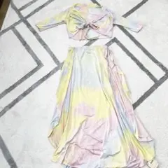 ベリーダンスタイダイ レッスン着セットアップ