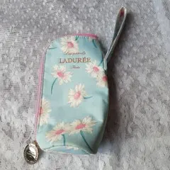 LADUREE　ラデュレ　ペットボトルカバー　水色　ピンクファスナー