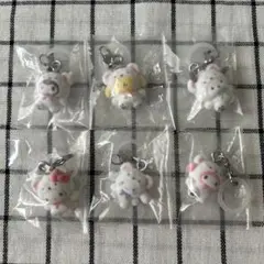 めじるしアクセサリー　サンリオキャラクターズ　ふわふわスノー　コンプリートセット