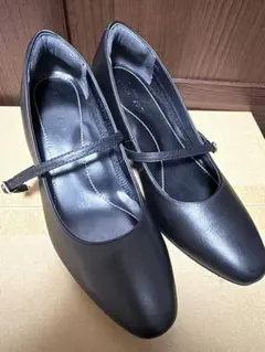 2WAYパンプス ストラップ 24cm 4E 幅広 フォーマル 就活 入学式