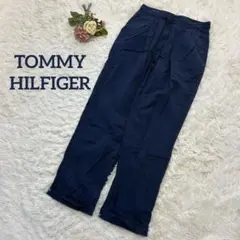 【TOMMY HILFIGER】トミーヒルフィガー　ネイビー ワイドパンツ