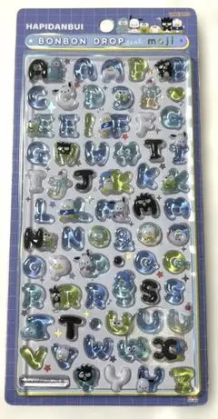 【正規品】【新作】ボンボンドロップシール　サンリオ文字（はぴだんぶい）1点限り