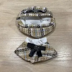 ぬい服 10～12㎝ ポンチョ マント ぬいぐるみ服 黄色