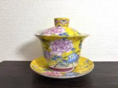 在庫売り尽くし 期間中蓋碗が全部1980円で売ります！琺琅彩花雀蓋碗