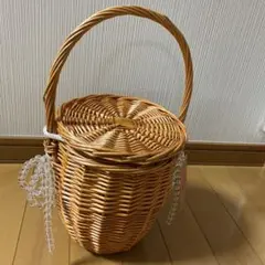 キャセリーニ　編み込み バケツ型 かごバッグのサムネイル