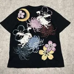廃盤✨フェローズ匠 和柄 甚平 Tシャツ ネイビー フェード 金魚 XL 
