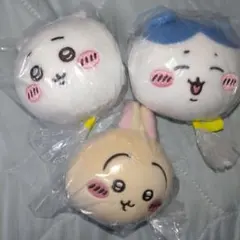 【3種セット】ちいかわ　ぽよよんおかおボールマスコット　ハチワレ　うさぎ