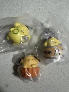 ポムポムプリン　ガチャガチャ　3点セット