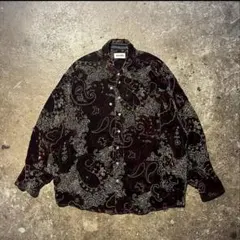 MAGLIANO 21aw ペイズリーベロアシャツ シースルー刺繍のサムネイル