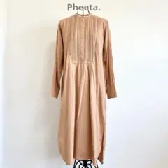 紫*部様 【極美品✨】Pheeta フィータ コットンピンタック ロングワンピーのサムネイル