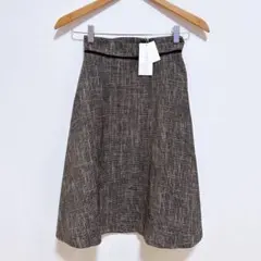 【タグ付き】プロポーション ボディドレッシング（1）フレア ひざ丈スカート 裏地