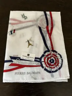 PIERRE BALMAIN ピエールバルマン ハンカチ 白 レトロ 新品