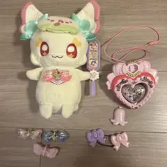 キミとアイドルプリキュア　お人形セット　アイドルハートブローチ(電池切れ)付き