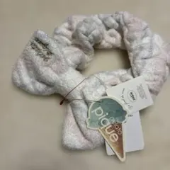 未使用　タグ付きリボンデザインヘアバンド ピンク・ホワイト　パープル