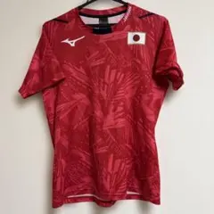 Mizuno 日本代表 バレーボール シャツ レッド