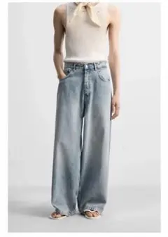 ZARA エキストラバギーフィットジーンズ38