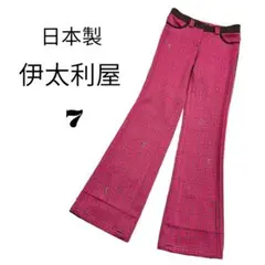 イタリヤ 伊太利屋 ゴルフパンツ ストレッチ スワロフスキー ロゴ 日本製のサムネイル