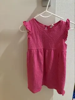 H&M ピンク 水玉 ワンピース