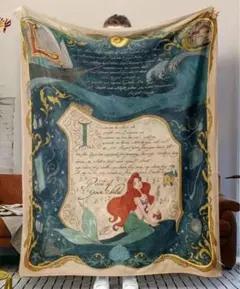 新品◆アリエル デザイン 大判ブランケット（70×100）