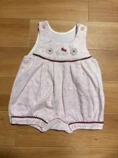 Hello Kitty 80cm ベビー ロンパース 薄ピンクのサムネイル