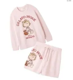 限定 ジェラートピケ × PEANUTS / プルオーバー&ショートパンツセット